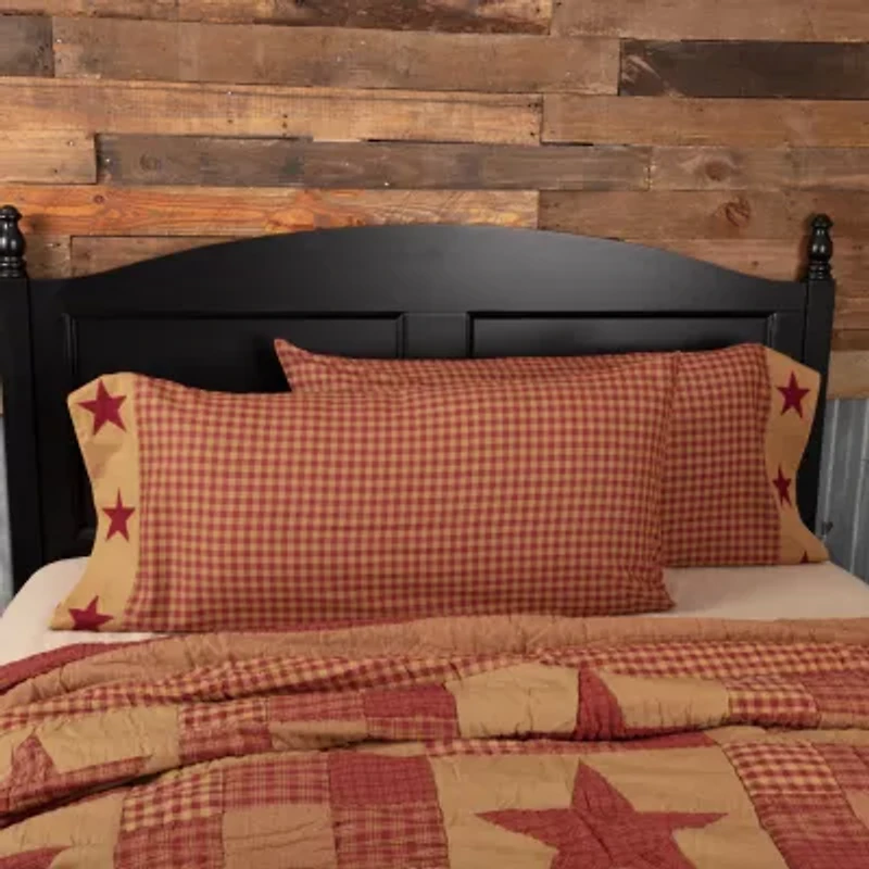 VHC Brands Ninepatch Star Pillowcases