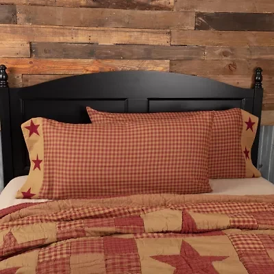 VHC Brands Ninepatch Star Pillowcases
