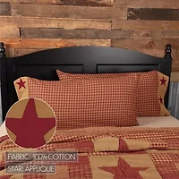 VHC Brands Ninepatch Star Pillowcases