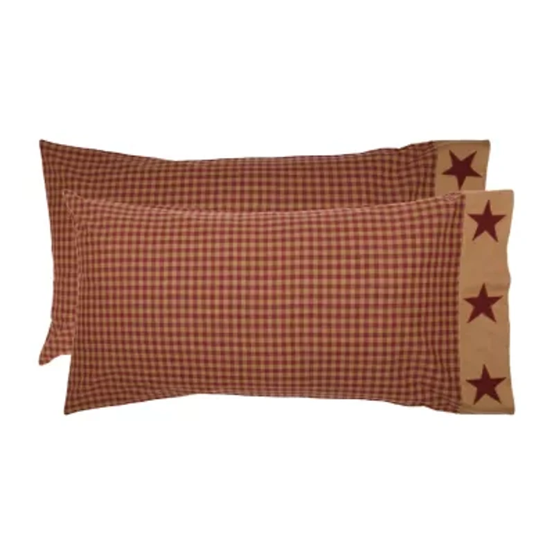 VHC Brands Ninepatch Star Pillowcases