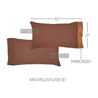 VHC Brands Patriotic Patch Pillowcases