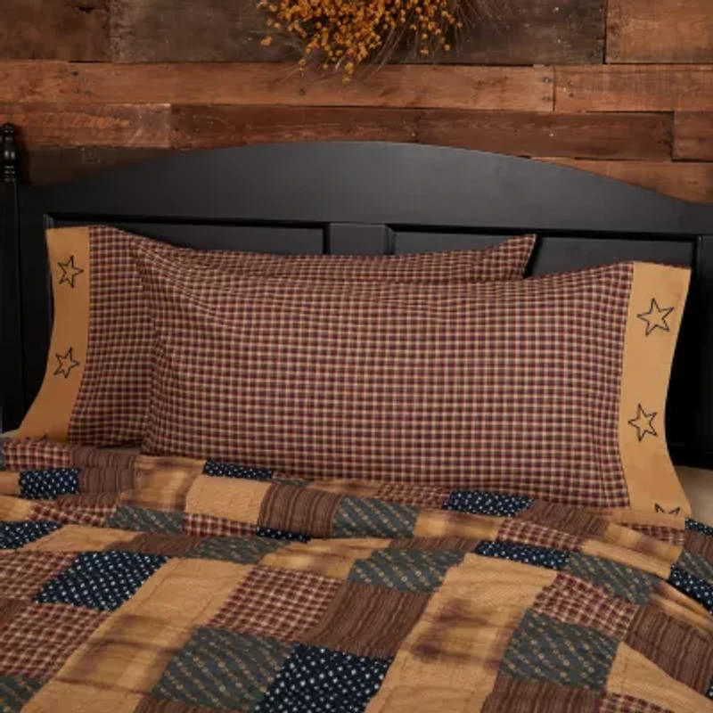 VHC Brands Patriotic Patch Pillowcases