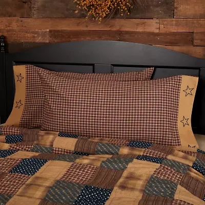 VHC Brands Patriotic Patch Pillowcases