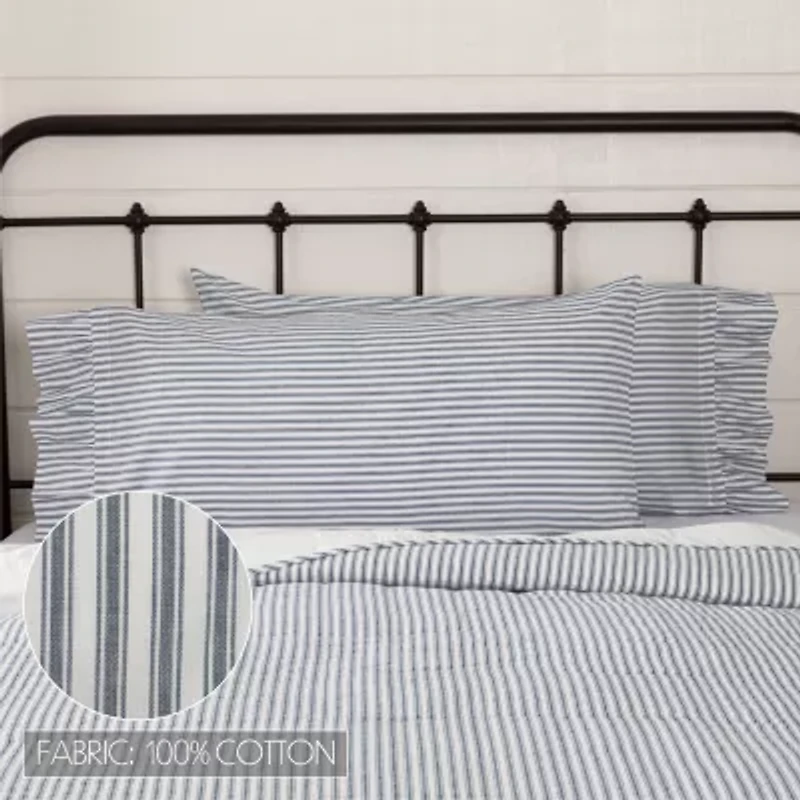 VHC Brands Sawyer Mill Stripe Pillowcases
