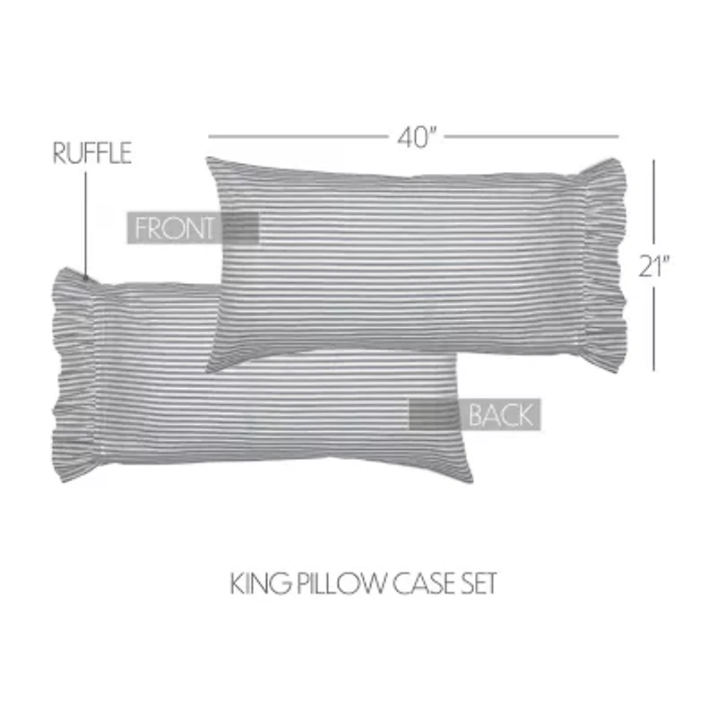 VHC Brands Sawyer Mill Stripe Pillowcases