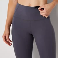 Xersion EverPerform Womens Cotton High Rise 7/8 Ankle Leggings Tall