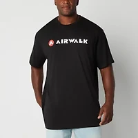 Airwalk Mens Crew Neck Short Sleeve Regular Fit Big and Tall Graphic T-Shirt