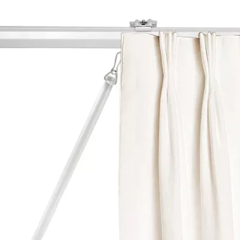 Rod Desyne 1/2" Clear Pvc Baton With Snap Hook Curtain Wand