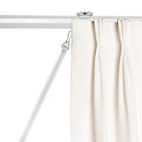 Rod Desyne 1/2" Clear Pvc Baton With Snap Hook Curtain Wand