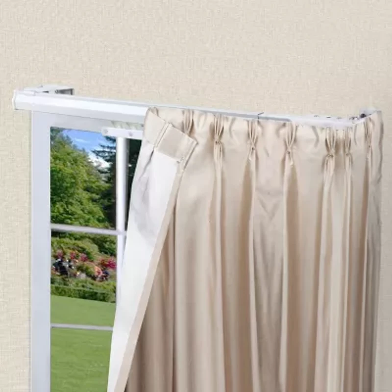 Rod Desyne One-Way Cord Traverse Adjustable Curtain Rod