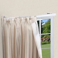 Rod Desyne One-Way Cord Traverse Adjustable Curtain Rod - Left