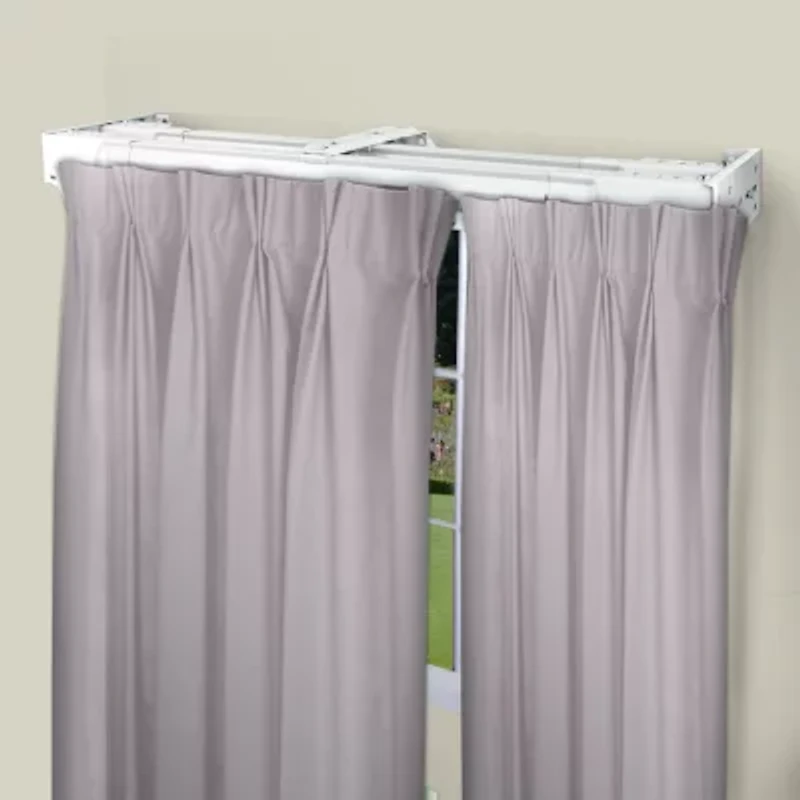 Rod Desyne Center Open Double Traverse Adjustable Curtain Rod