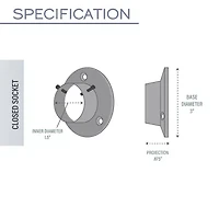 Rod Desyne Closet 1 1/2 Adjustable Curtain