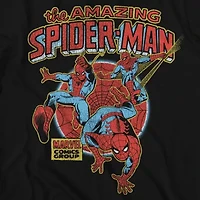 Mens Short Sleeve Spiderman Graphic T-Shirt