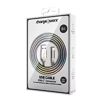 Chargeworx 6ft USB-C Cable