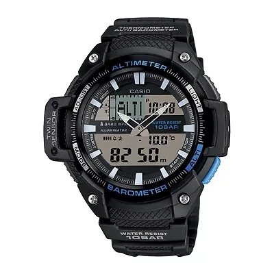 Casio Mens Black Strap Watch Sgw450h-1a