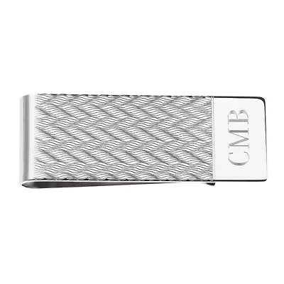 Personalized Zigzag Pattern Money Clip