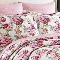 Laura Ashley Lidia Floral Reversible Quilt Set