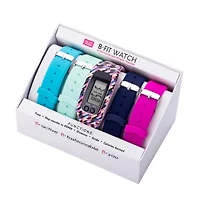 B-Fit Women's Activity Tracker & 5pc. Interchangeable Band Set-Ba2222bk607-078
