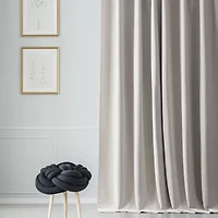 Exclusive Fabrics & Furnishing Rod Pocket Back Tab Light-Filtering Single Curtain Panel