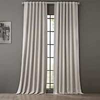 Exclusive Fabrics & Furnishing Rod Pocket Back Tab Light-Filtering Single Curtain Panel