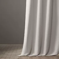 Exclusive Fabrics & Furnishing Rod Pocket Back Tab Light-Filtering Single Curtain Panel