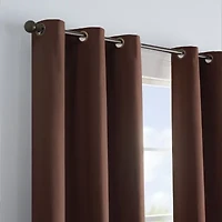 Eclipse Microfiber Grommet Top Energy Saving Blackout Single Curtain Panel