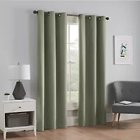 Eclipse Microfiber Grommet Top Energy Saving Blackout Single Curtain Panel