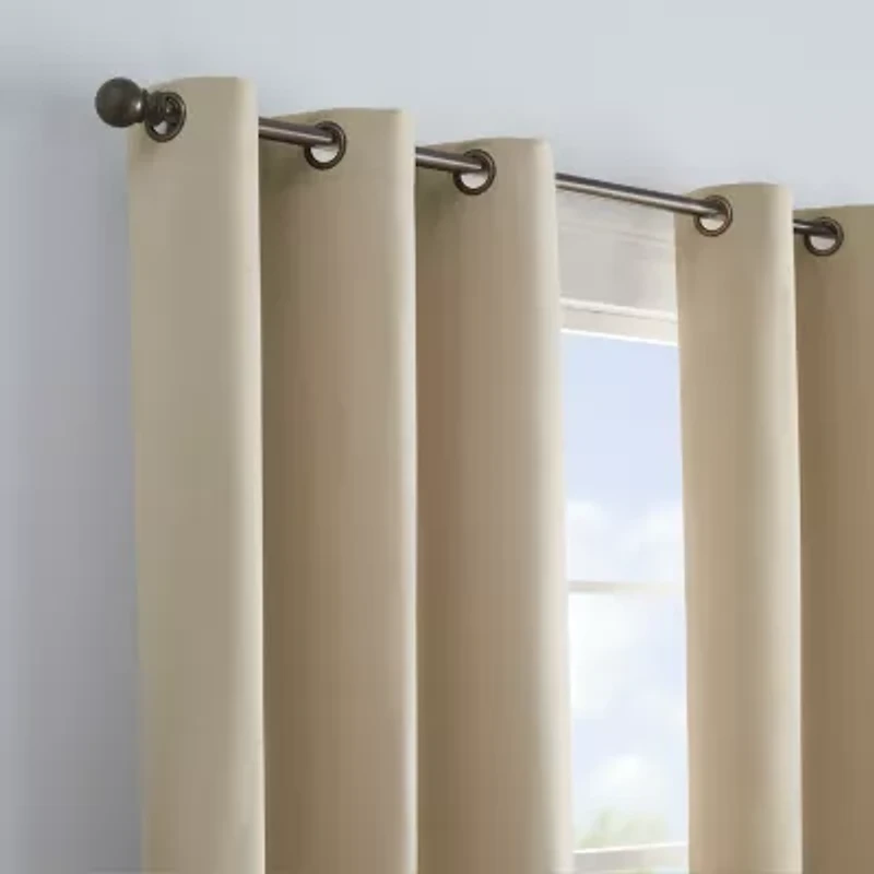 Eclipse Microfiber Grommet Top Energy Saving Blackout Single Curtain Panel