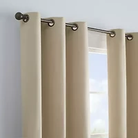 Eclipse Microfiber Grommet Top Energy Saving Blackout Single Curtain Panel