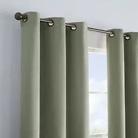 Eclipse Microfiber Grommet Top Energy Saving Blackout Single Curtain Panel