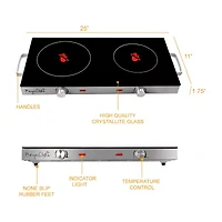 MegaChef Infrared Dual Cook Top Electric Burner