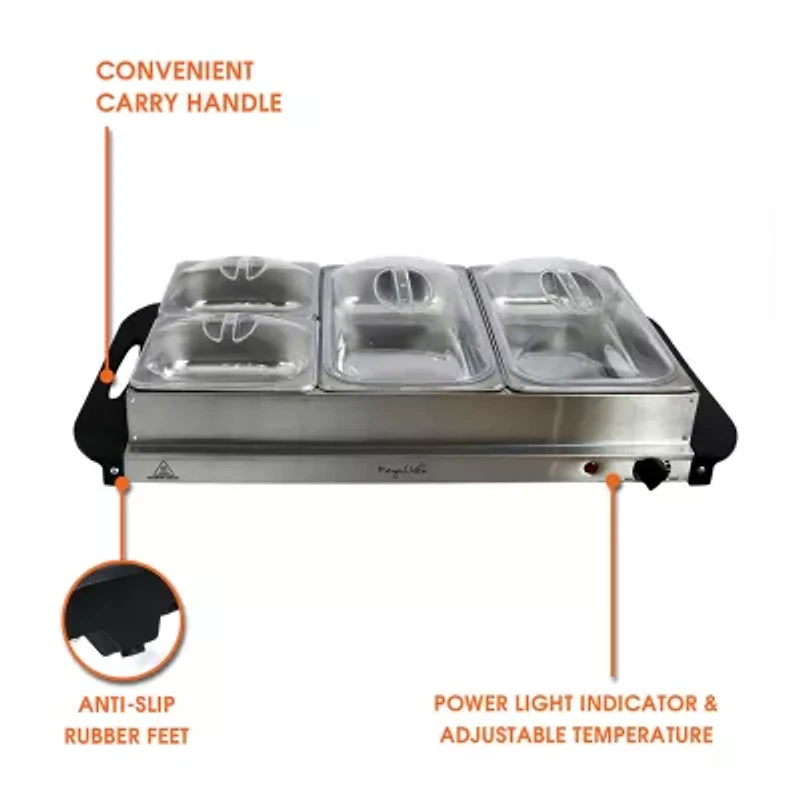 MegaChef Buffet Server & Food Warmer