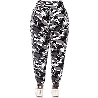 White Mark Womens Plus Cuffed Mid Rise Drawstring Pant