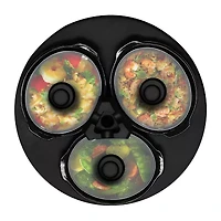 MegaChef Triple 1.5 Quart Slow Cooker and Buffet Server
