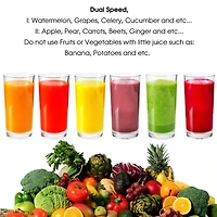 MegaChef Wide Mouth With Dual Speed Electric Juicer
