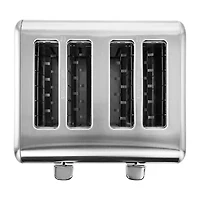 MegaChef 4-Slice Stainless Steel Extra Wide Slot Toaster