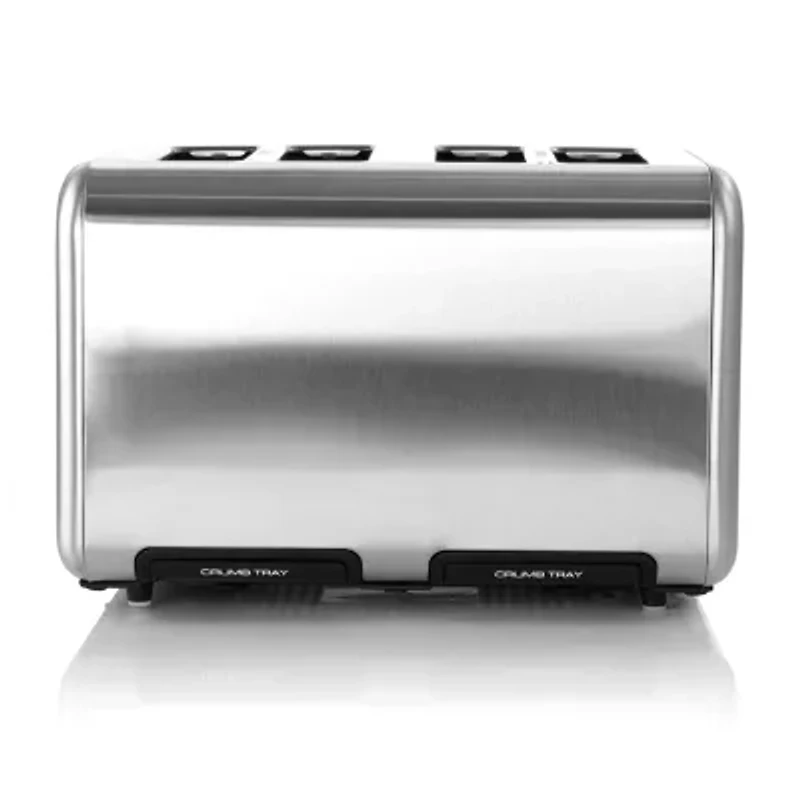 MegaChef 4-Slice Stainless Steel Extra Wide Slot Toaster
