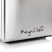 MegaChef 4-Slice Stainless Steel Extra Wide Slot Toaster