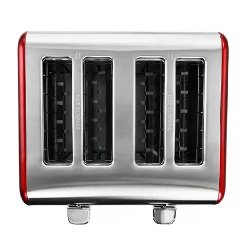 MegaChef 4-Slice Stainless Steel Extra Wide Slot Toaster
