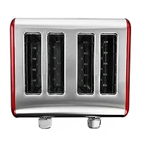 MegaChef 4-Slice Stainless Steel Extra Wide Slot Toaster