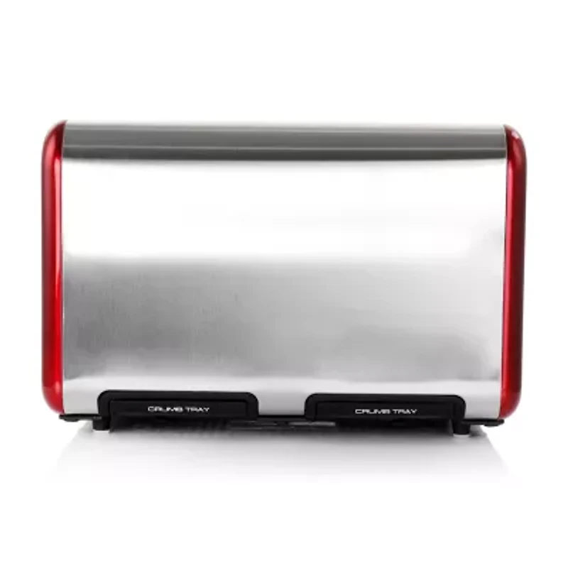 MegaChef 4-Slice Stainless Steel Extra Wide Slot Toaster