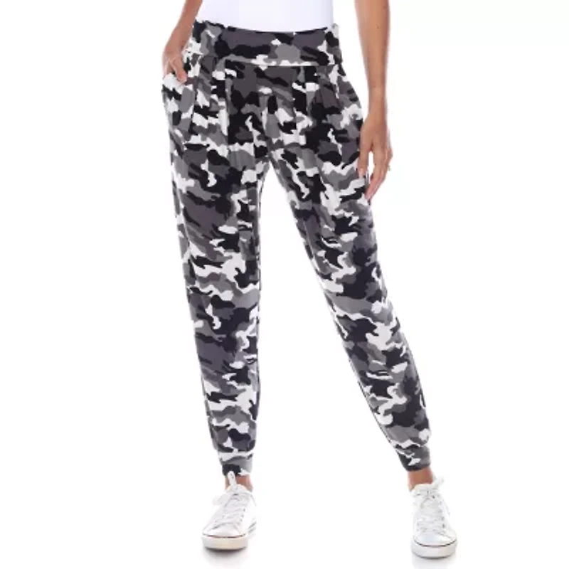 White Mark Womens Cuffed Mid Rise Drawstring Pant