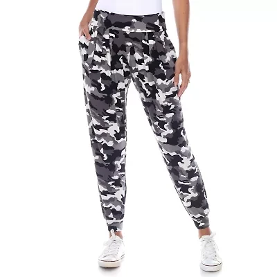 White Mark Womens Cuffed Mid Rise Drawstring Pant