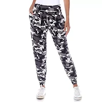 White Mark Womens Cuffed Mid Rise Drawstring Pant