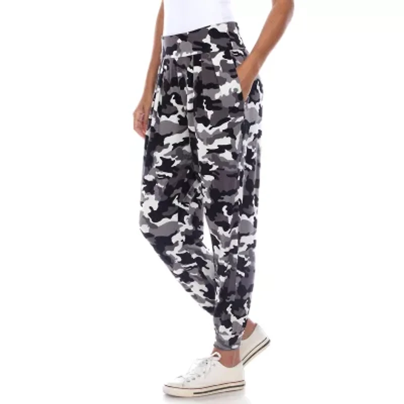 White Mark Womens Cuffed Mid Rise Drawstring Pant