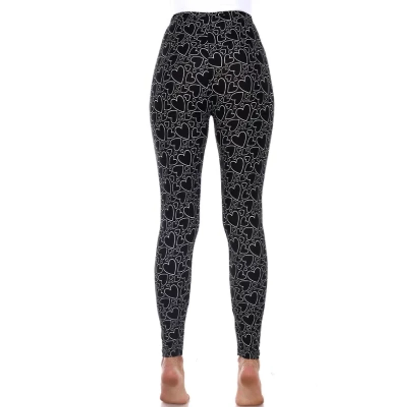 White Mark Womens Mid Rise 26" Full Length Leggings