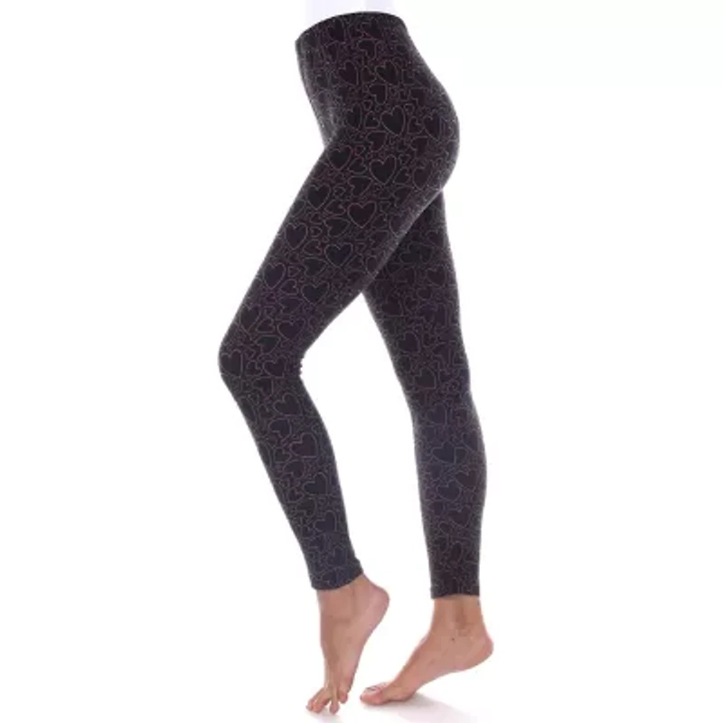 White Mark Womens Mid Rise 26" Full Length Leggings