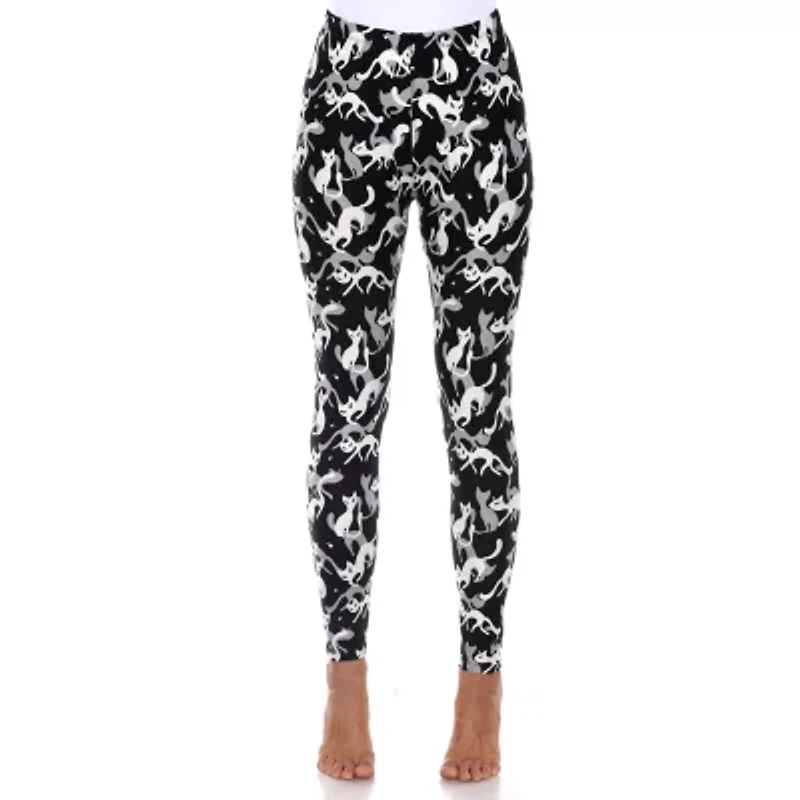 White Mark Womens Mid Rise 26" Full Length Leggings