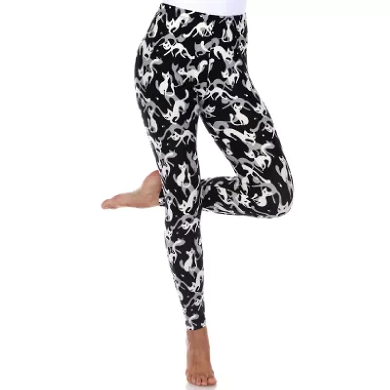 White Mark Womens Mid Rise 26" Full Length Leggings
